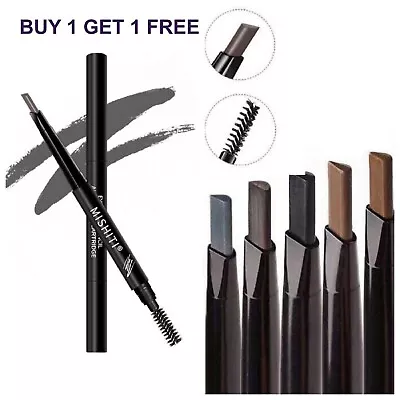£2.99 • Buy Eyebrow PENCIL & BRUSH - Fine Brow Definition Shaper - Waterproof Liner 5 COLOUR