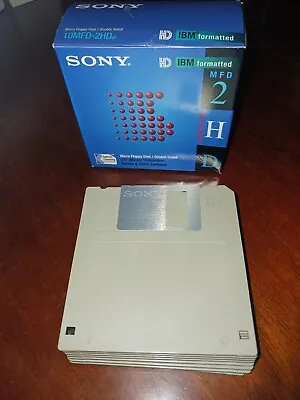 8 Pack Sony Floppy Disks IBM Formatted 3.5  New Open Box • $2.99