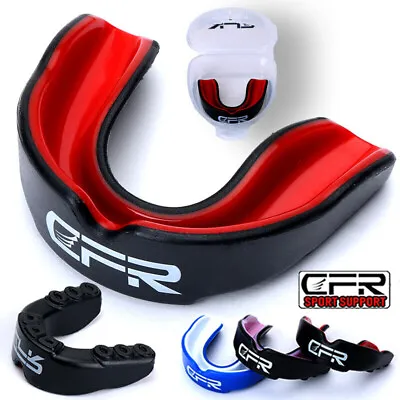 Gel Gum Mouth Guard Shield Case Teeth Grinding Boxing MMA Sports MouthPiece CFR • $11.49