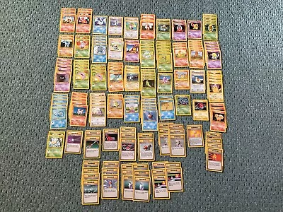 Pokemon All Base Set Common/uncommon Cards Lot Of (160) Cards  L/p To Mint • $140