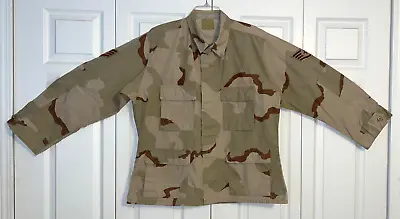 3-COLOR DESERT CAMO Military Combat BDU Coat Shirt - LARGE-SHORT - Staff Sargent • $9.99