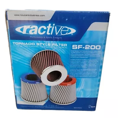 Ractive 3 Inch Premium Tornado Style Air Filter (SF200BL) Blue New  • $18.79