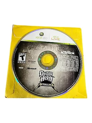 $24.99 • Buy Microsoft Xbox 360 Disc Only TESTED Guitar Hero: Metallica GHM