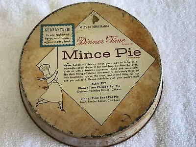 Dinner Time Mince Pie Vintage Tin Pan • $17.95