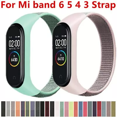 Nylon Loop Sports Wristband Bracelet For Xiaomi Mi Band 6/Mi Band 5 Smart Watch • $9.31