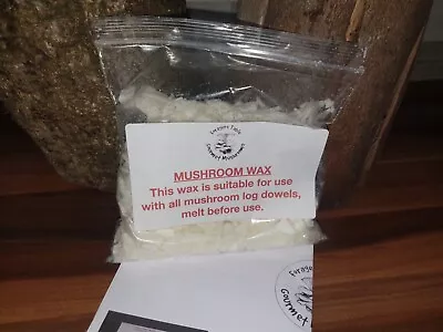 Mushroom Grow Kit Wax Premium Use With Dowels / Plugs Shiitake Oyster  Logs 200g • £3.95