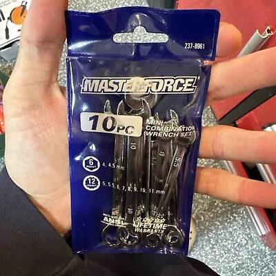 Masterforce 10pc Mini Combination Wrench Set METRIC • $10