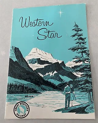 $24.99 • Buy Vintage Great Northern Railroad Western Star Dining Car Menu 