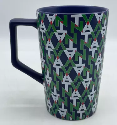 Teavana Ceramic Cup Mug 12oz Navy Blue Green White Red • $16.95