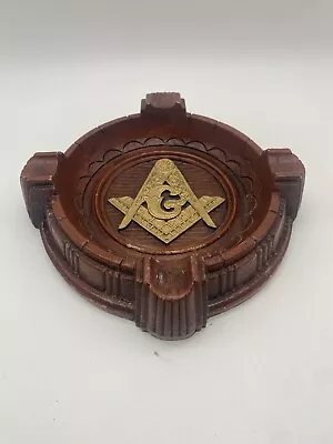 Vintage Freemason Masonic Cigar Ashtray  • $40