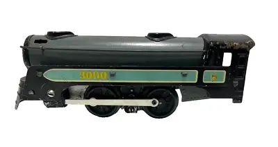 VIntage Marx 3000 Black/Gray Locomotive - NO Tender 8 1/2 X 2 1/4 X 3 1/8  • $45