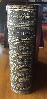 £150 • Buy Large Antique Family HOLY BIBLE 1889,Illustrated