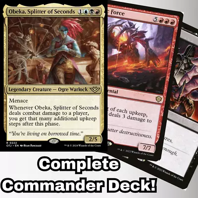 MTG Commander EDH Deck Obeka Splitter Of Seconds 100 Cards Custom Deck Upkeeps! • $67.49