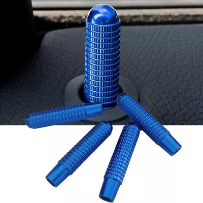 Blue Metal Door Lock Pin Knob Trim For Mercedes Benz C E GLC GLE W205 W213 X253 • $9.83