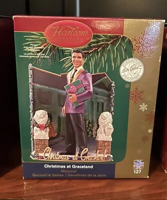 Elvis Presley Christmas At Graceland Musical Carlton Cards Musical Ornament 2006 • $9.99