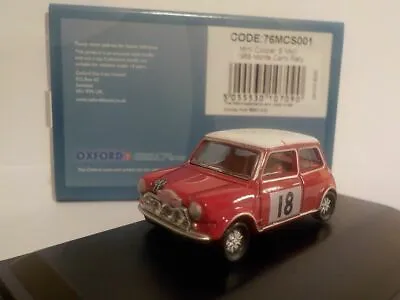 Model Car Mini Cooper S MK2 1968 Monte Carlo 1/76 New Oxford  76mcs001 • £9.65