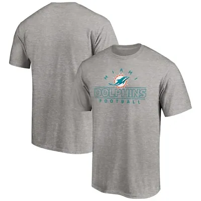 Miami Dolphins Men's Dual Threat Gray XXL Tee - NWT - FREE SHIPPING! • $19.99