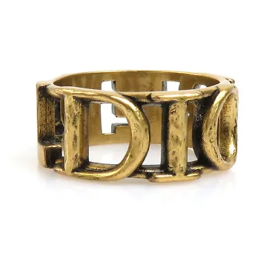 Auth Christian Dior Ring   Gold Metal H30002f • $253