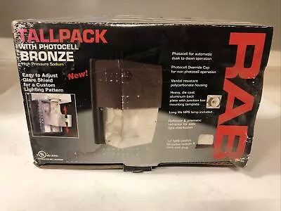 1 New RAB WPTS70 Tallpack With Photocell Bronze 70W HPS 120V NPF POLY Lens • $110