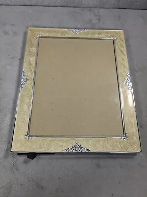 Vintage Faux Marble Boarder 12  X 10  Picture Frame Yellow Cream Color • $34.98