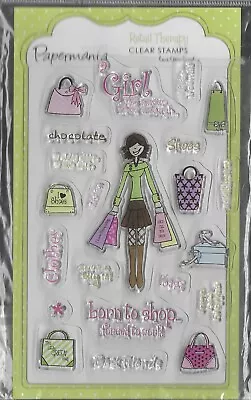 Papermania. Queen Of Shopping Stamp Set. Stamping Cardmaking Scrapbooking Craft • £6