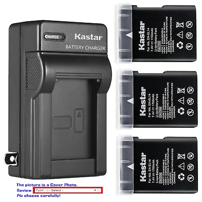 Kastar Battery Wall Charger For Nikon EN-EL14 MH-24 & Nikon D3200 DSLR Camera • $36.49