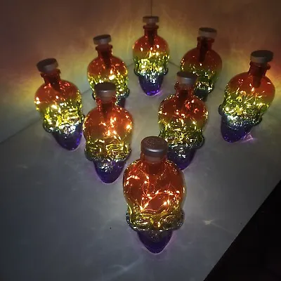 PRIDE RAINBOW EDITION Crystal Head Vodka Skull EMPTY BOTTLE W/TEALIGHTS 750 • $30