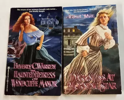 Lot Of 2 Zebra Gothic Romance Vintage Paperbacks: Darkness At Morning Star + • $20