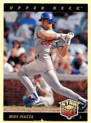 1993 Upper Deck Mike Piazza Star Rookie Baseball Card #2 Los Angeles Dodgers HOF • $1.75