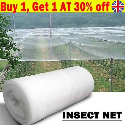 15M INSECT SCREEN NETTING NET Fine Woven 60 Mesh Anti Butterfly Fly-Bug GardenUK • £4.99