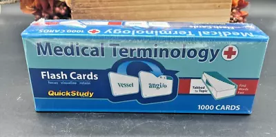 Medical Terminology Flash Cards (1000 Cards) : A QuickStudy Reference Tool By... • $14