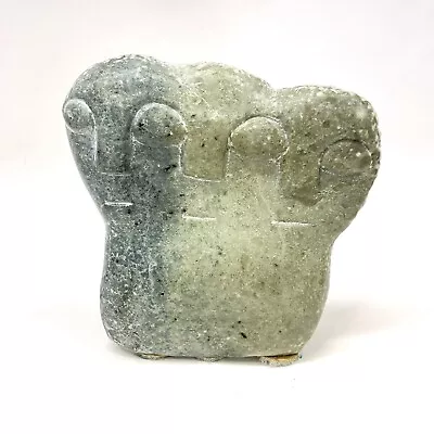 Chinese Old Green Jade Carved Figures Sculpture 6.5  • £8.03