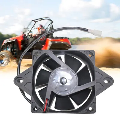 Black Universal Motocross 12V Electric ATV Engine Radiator Cooling Cooler Fan • $24.60