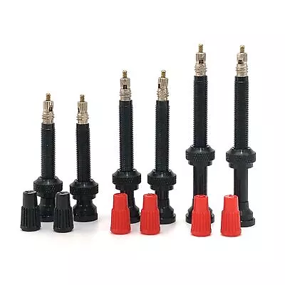 2pcs Presta FV Tubeless 40/50/60/80/100mm Valve Stems Brass MTB Road Bike Black • $8.90