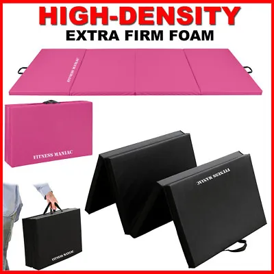Four-Fold Folding Thick New Exercise Mat Carrying Handles For Tumbling MMA Core • $49.99