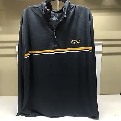 VCU Rams Jacket 2XL Blue/Gray Mens 1/4 Zip Pullover NCAA Champion Athleticwear • $40