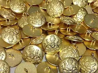 NEW BEST QUALITY 20mm / 15mm METAL COAT/BLAZER BUTTONS - UK SELLER -FREE POSTAGE • £2.99