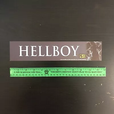 HELLBOY (2004) Movie Theater Mylar Poster OG DS 2.5x11.5 Guillermo Del Toro • $29.99