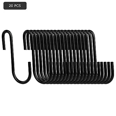 20/30/40 PCS Heavy Duty Steel S Shaped Hooks Hanging Hangers Pan Pot Holder Rack • $9.95