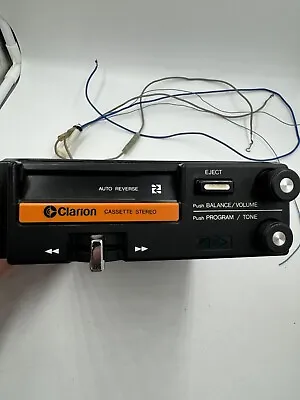 Vintage Clarion Pe-828a Car Stereo Cassette Player Tapedeck -not Tested But Nice • $14.99