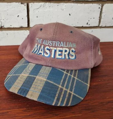 Vintage Rare 90s Australian Masters Golf Cap Hat Strapback Tartan Collectable • $120