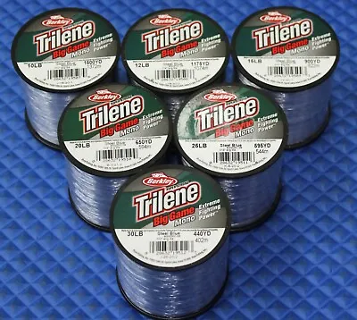 Berkley Trilene Big Game Steel Blue  1/4 LB Spools Mono. BGQS CHOOSE LINE WEIGHT • $8.99