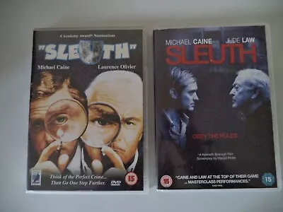 Sleuth  DVD Laurence Olivier Michael Caine Both The 1972 And 2000s Version • £10