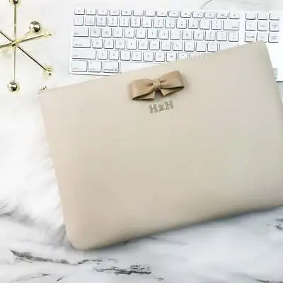 Personalised 13 Inch Vegan Leather Case MacBook Air 13 Sleeve 15 Laptop Cover • $84