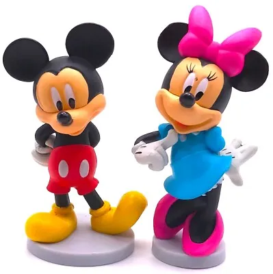 MICKEY & MINNIE Figure Set MICKEY MOUSE CLUBHOUSE Walt Disney PVC TOY Play Set! • $19.95