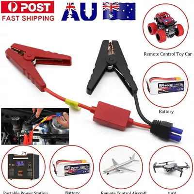 Car Portable Jump Starter Cable Alligator Clamp Clip Connector Battery EC5 Plug • $12.25