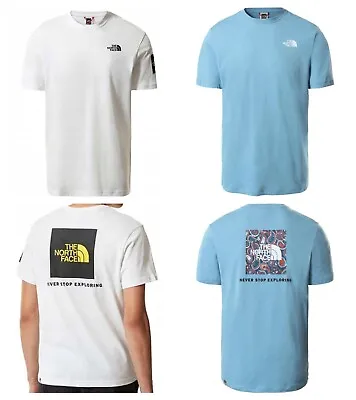The North Face Printed Boxed T Shirt Men's Short Sleeves Cotton Tee Shirt • $22.72