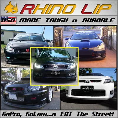 $39 • Buy VW Arteon Phideon Polo GTi Golf GTi GTE CC Spoiler Splitter Rubber Chin Lip Trim
