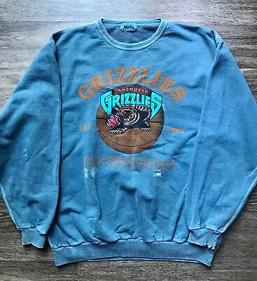 Official Licensed Vintage NBA Vancouver Grizzlies Crewneck XL 1994 • $199