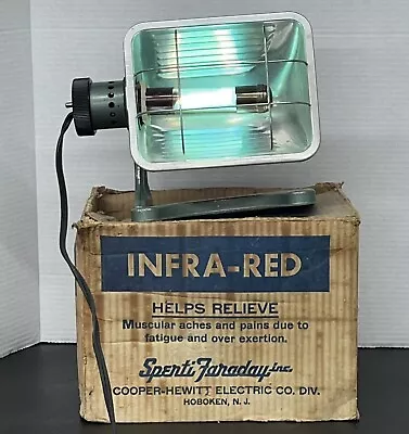 Vtg Sperti Tanning Sun Lamp W/Original Box Ultra Violet Infra Red Vitamin D P106 • $50